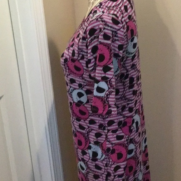 LuLaRoe Skull Disney Short Sleeve Dress Size Medium - Picture 3 of 5